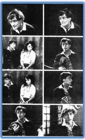 Figura 1. Fragmentos de Graziella (1925), no qual Artaud interpreta o pescador Cecco. 