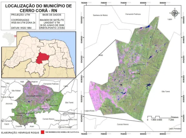 Figura 1: Localização de Cerro Corá-RN 