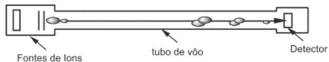 Figura 2. Esquema de um analisador de tempo de vôo