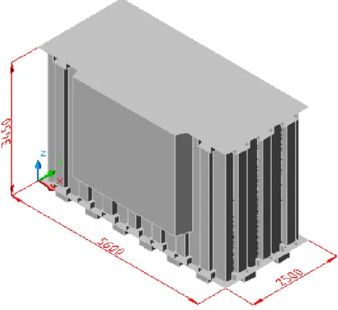 Figura 4.2: Geometria do tanque do transformador