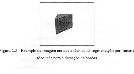 Figura 2.5 - Exemplo de imagem em que a técnica de segmentação por limiar é  adequada para a detecção de bordas