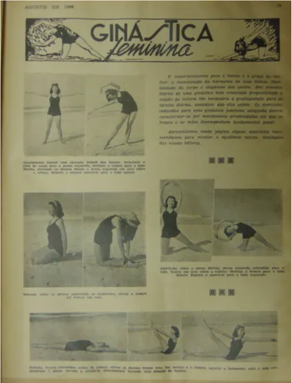 Figura  2  –  Seção  Ginástica  Feminina,  da  Revista  Brasileira  de  Educação Física, de 1948 (ano 5, n.º 52)