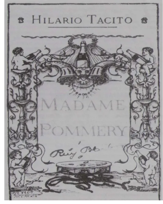 Figura 1 - Capa da 1ª. edição de Madame Pommery (TÁCITO, 1997, p.23) 