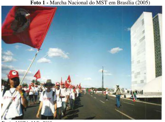 Foto 1 - Marcha Nacional do MST em Brasília (2005) 