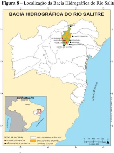 Figura 8  –  Localização da Bacia Hidrográfica do Rio Salitre  