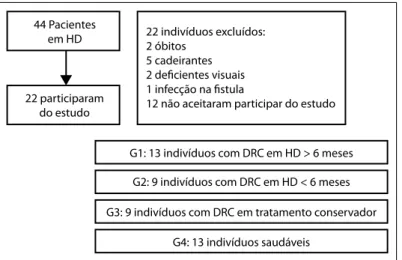 Figura 1. Fluxograma do processo de seleção dos participantes do estudo