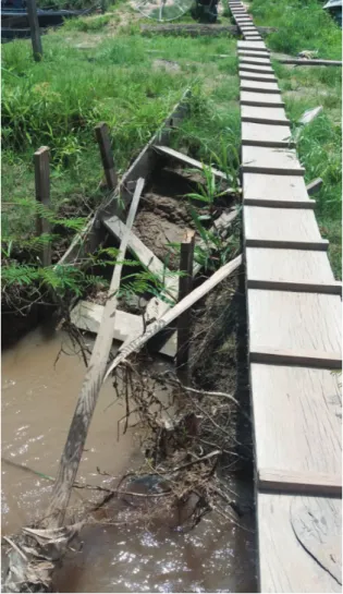 Figura 6: Ilustração da ponte recém-instalada para acesso às embarcações