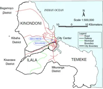 Figure 3 - Location of Magomeni and Buguruni Branches 9