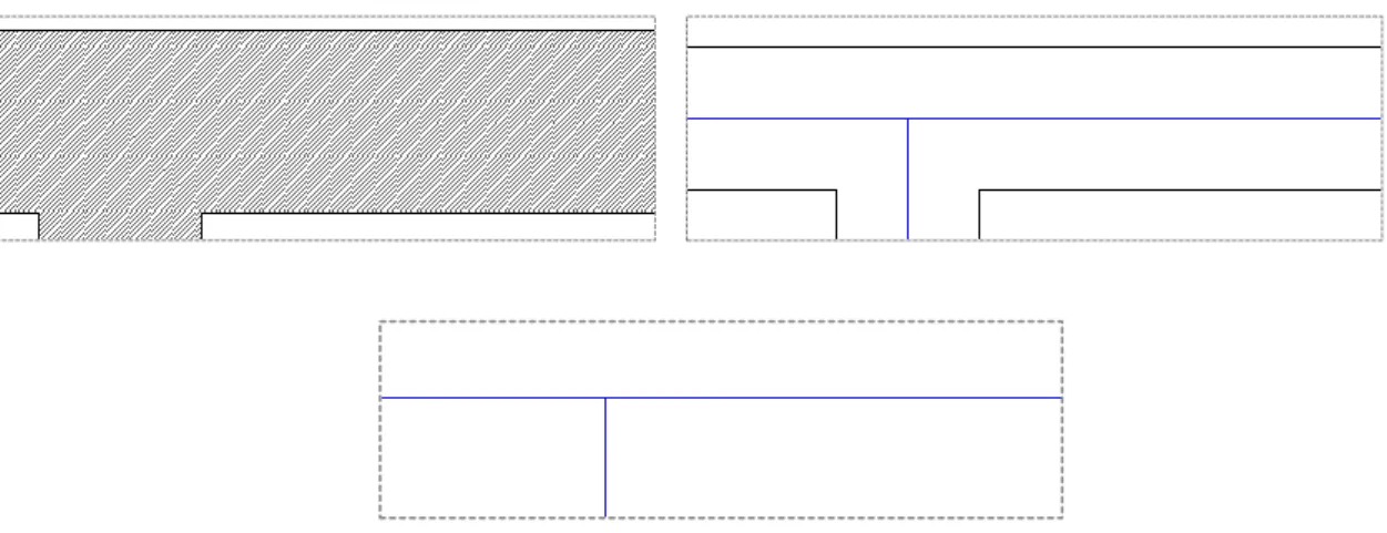 Figura 5.2 - Alteração das espessuras das paredes para apenas uma linha única 