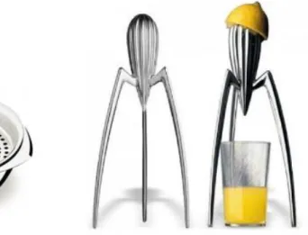 Figura 3 - Espremedor convencional de Madeline Turner e Juicy de Philippe Starck 