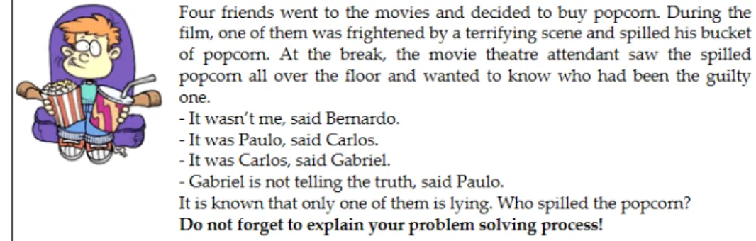 Figure 1. Analytical reasoning problem proposed. 