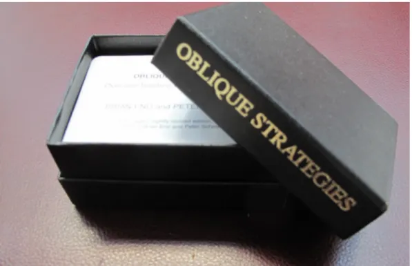 Fig. 4: Oblique Strategies (Eno and Schmidt 1975))