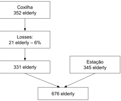 Figure 1. Flowchart of sample selection. Coxilha, Estação, Rio Grande do Sul, Brazil. 2010, 2011.