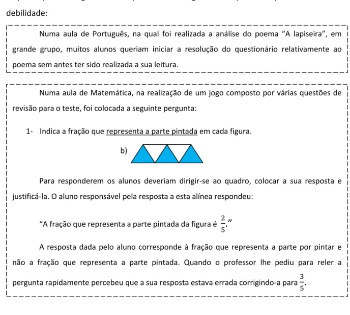 Figura  2: Resposta de um aluno a uma pergunta retirada da ficha de avaliação de Português