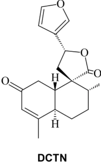Figure 1. Chemical structure of  trans -dehydrocrotonin (DCTN).