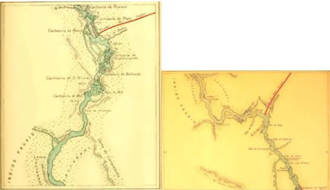 Fig. 2. Maps extracted from Mme. Coudreau’s Voyage au Cuminá (Coudreau, 1901), showing collection sites