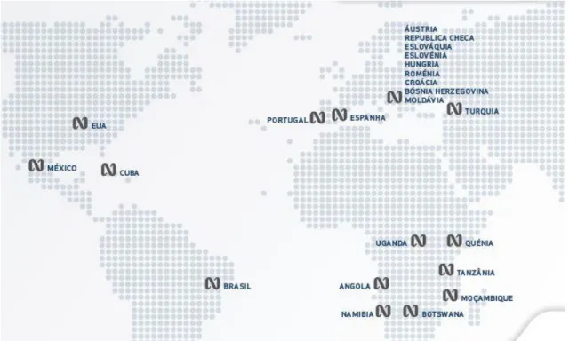 Figura 3: Nors no mundo. Fonte: Grupo Nors 