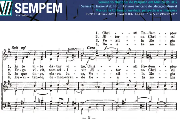 Figura 3: Primeira página do 1º Hino do Ramalhete Seráfico, Op. 32.