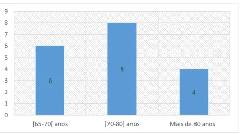 Figura 2 -Distribuição de frequência da amostra por faixa etária. 