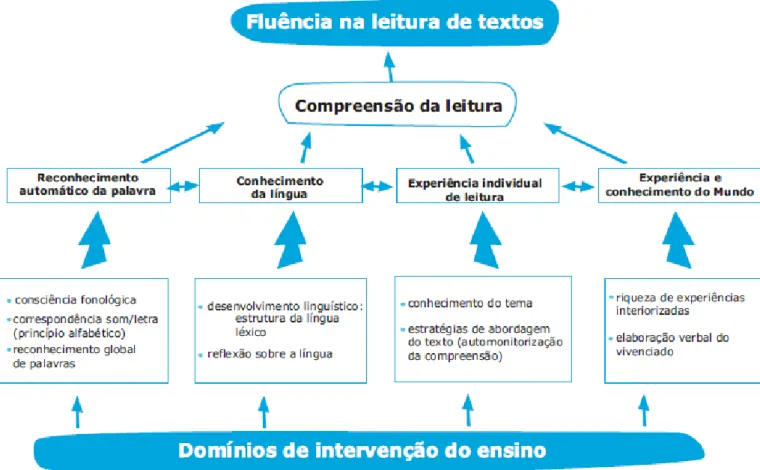 Fig. 2 – Intervenientes no alcance da fluência da leitura 