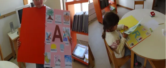 Figura 7- Exploração do livro de letras