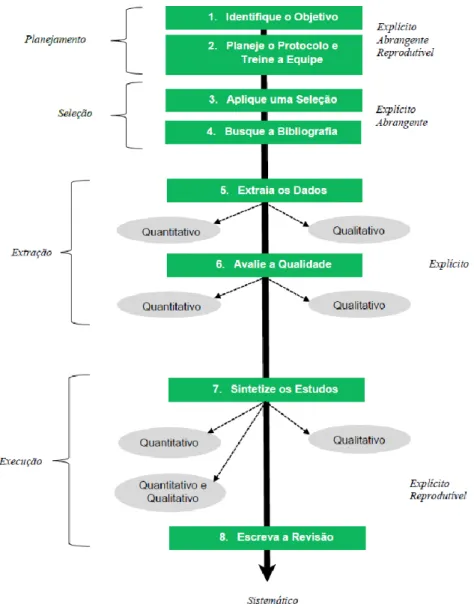 Figura 1: Guia sistemático para o desenvolvimento de revisões de literatura