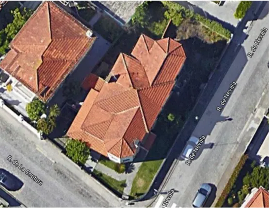 Figura 22 - Vista satélite edifício de estudo (Google maps, 2017) 