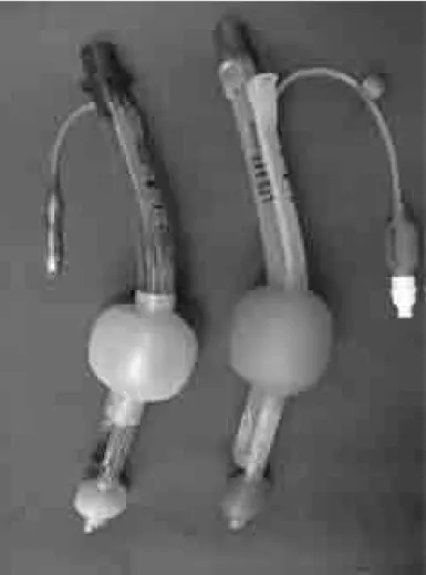 Figure 1 – Disposable Laryngeal Tubes (LTS-D, left) and Reusable  Laryngeal Tubes (LTS-II, right)