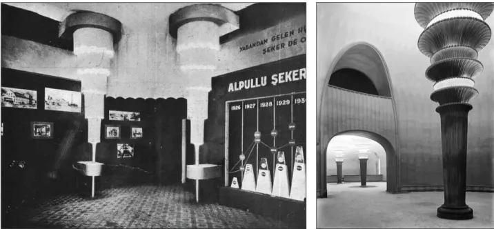 Şekil 5A.  Selahattin Refik’in İş Bankası sergisinde  Alpullu Şeker Fabrikası tanıtımı.