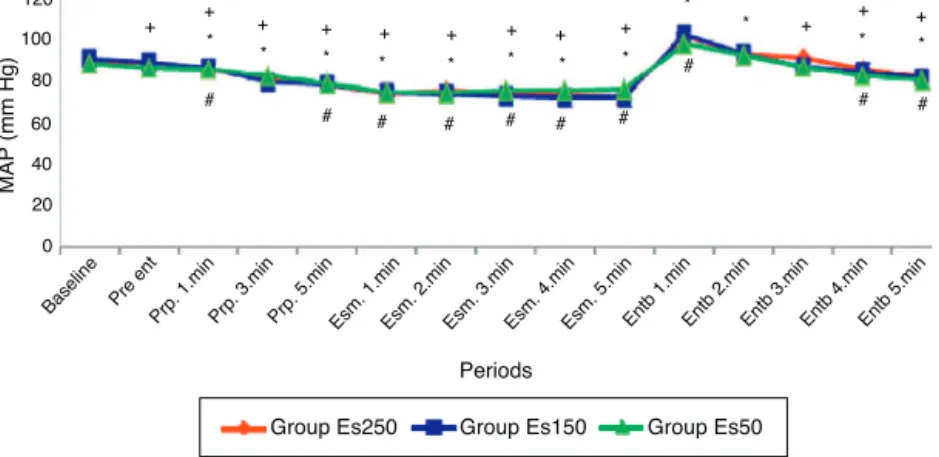 Figure 3 MAP changes in the groups.