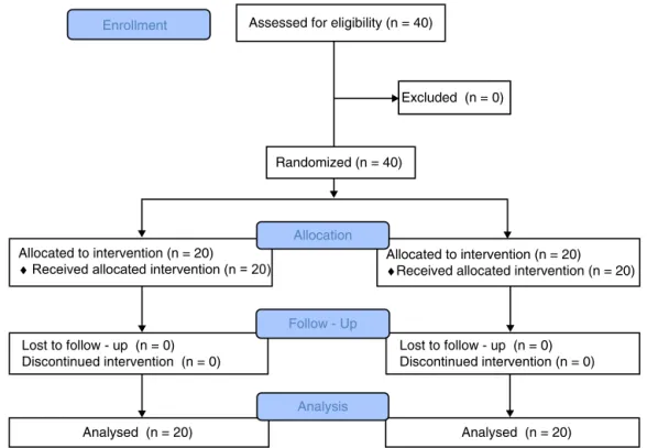 Figure 1 Consort flow diagram of the study.