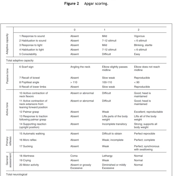 Figure 3 Neonatal Neurological and Adaptive Capacity Scoring.
