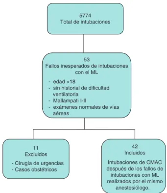 Figura 1 Diagrama de flujo de la selección e inclusión de los pacientes.
