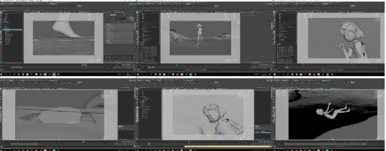 Figura 17 - Exemplos de keys dos 6 planos do teaser 