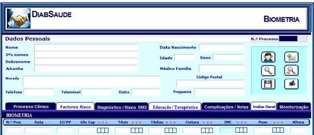 Figura XII: DiabSaude – Biometria. 