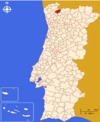 Figura 1 – Mapa de Portugal  