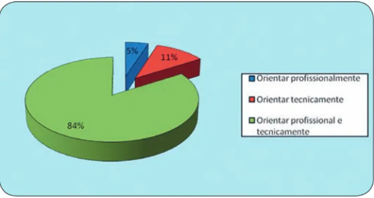 Gráfico 3 – Representações sobre as áreas de orientação