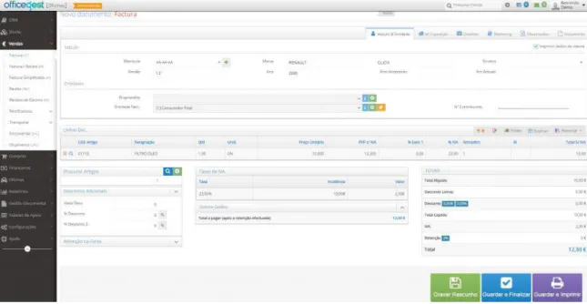 Figura 2 - Software OfficeGest 