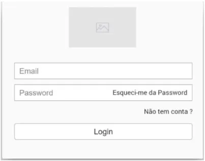 Figura 12 - Mockup Plataforma Web: Login 
