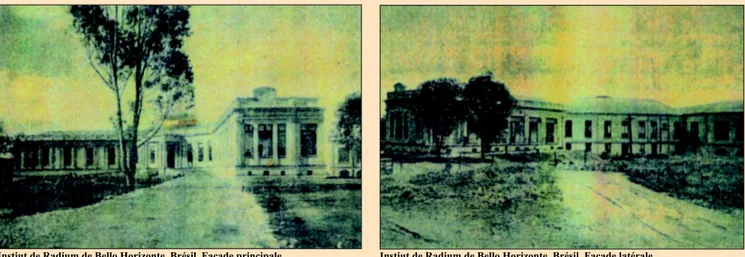 Figura 1. Fachadas principal e lateral do Instituto, publicadas no La Presse Médicale, de 20 de outubro de 1923, com um artigo do Dr