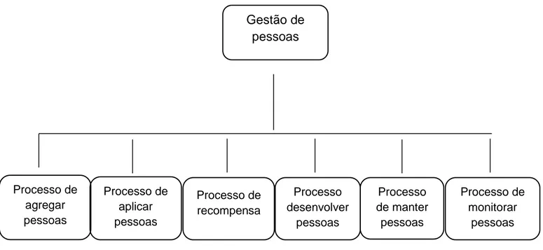 Figura 1 – Os processos da Gestão de Pessoas. 