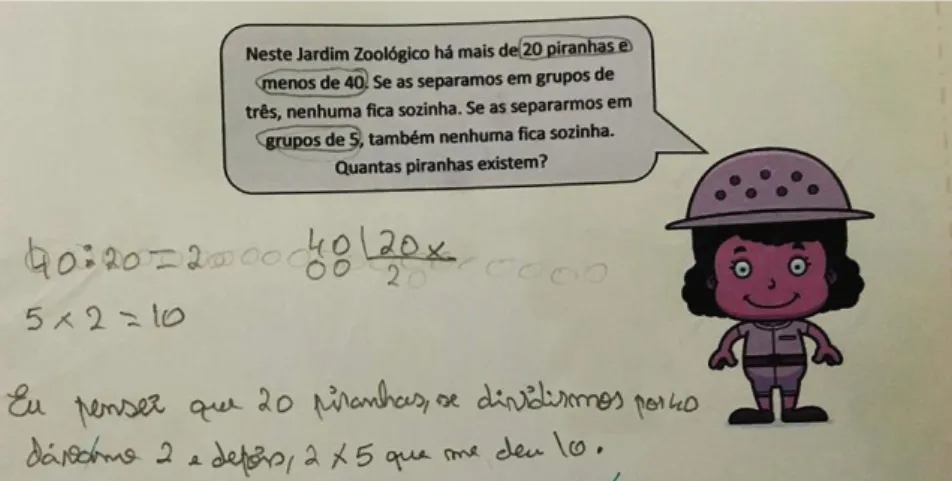 Figura 15- Resposta apresentada pela aluna LP. na tarefa 2.