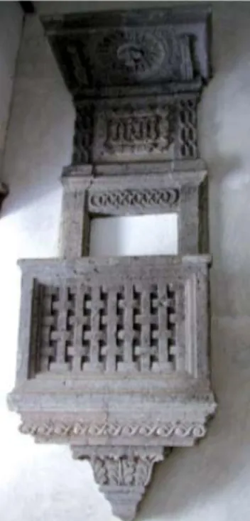 Fig. 1 - Púlpito da antiga igreja da Misericórdia, hoje numa capela particular.