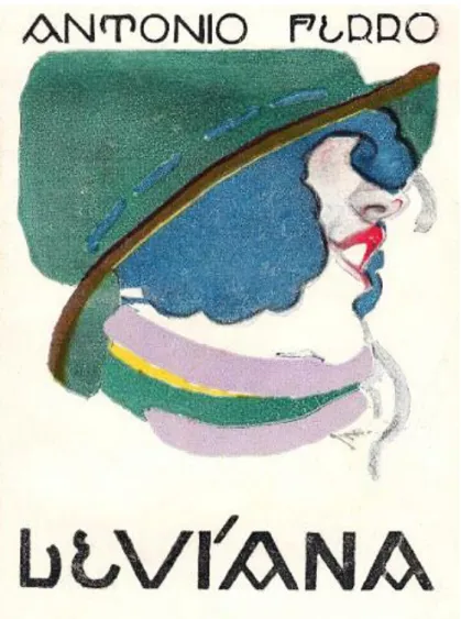 Figura 22 – “Capa para a novela Leviana de António Ferro, ilustrada pelo António Soares, 1922” 