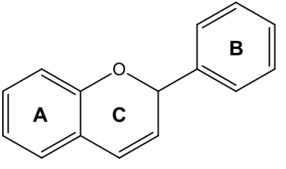 Figura 7. Estrutura molecular geral dos flavonoides.  