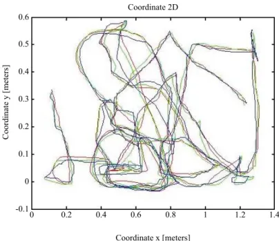 Figure 4. Image of the tracing of one rat in the enriched environment during the 10 minutes of the tracking