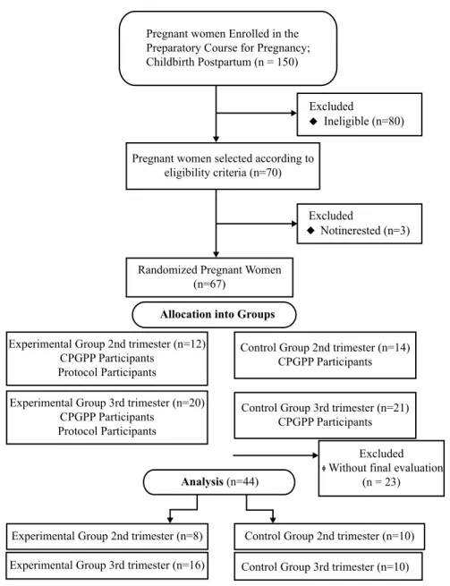 Figure 1. Study distribution lowchart according to CONSORT