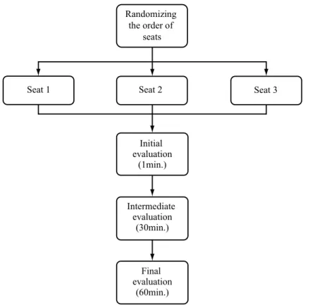 Figure 3 – Diagram illustrating the sequence of the evaluation in the study.