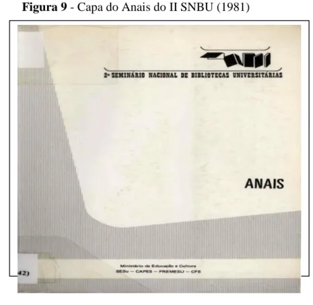 Figura 9 - Capa do Anais do II SNBU (1981) 
