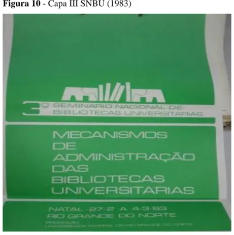Figura 10 - Capa III SNBU (1983) 